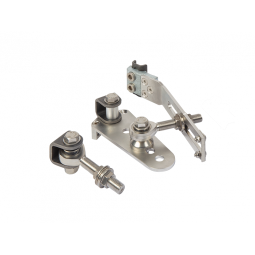 LOCINOX® EXCENTRO set navařovacích pantů M16, otevíratelné 180° do svahu, nastavitelné 3D, pozink