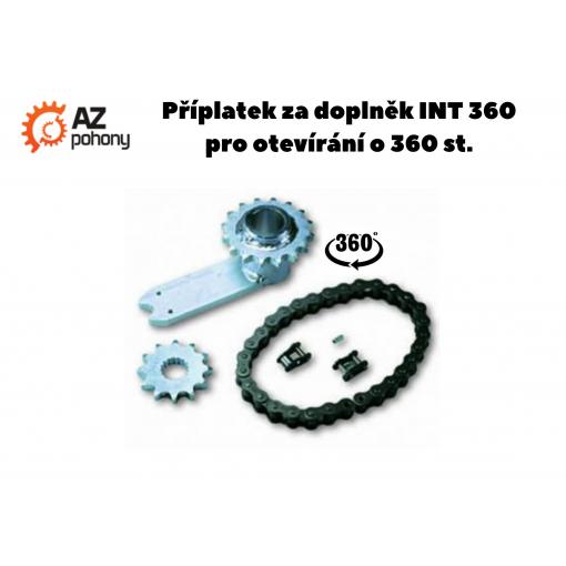 Příplatek za dva doplňky INT 360 pro otevírání brány o 360 st.