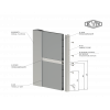 Eloxovaný profil pro výplň 20x16x6000 mm, materiál 6463, T6, hliník s eloxovanou vrstvou 15 mikronů, barva stříbrná, cena za KUS