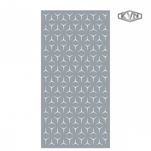 Designová hliníková výplň, laserem vypálený vzor 9131, rozměr 1000x2000x3,0 mm, bez povrchové úpravy, perforace 11%