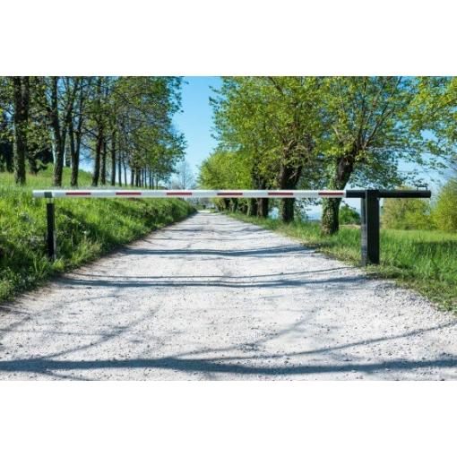 Mechanická manuální závora, uzamykatelná, rameno 6,5 m