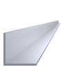 L profil 50x50x3mm,dĺžka 6000mm, materiál EN AW-6060 T66, prírodný hliník bez povrchovej úpravy, cena za kus