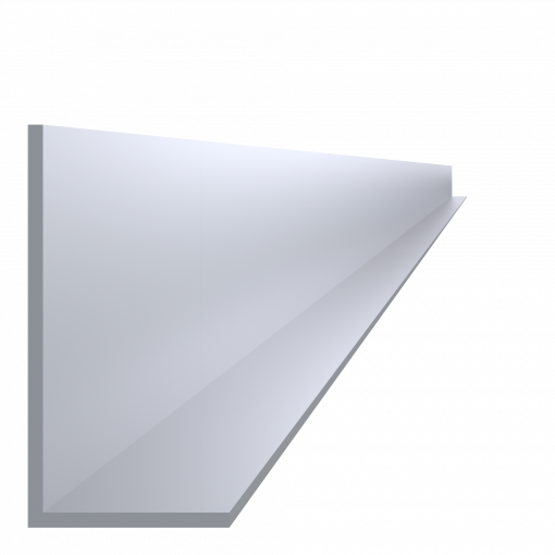L profil 80x40x3mm,dĺžka 6000mm, materiál EN AW-6060 T66, prírodný hliník bez povrchovej úpravy, cena za kus