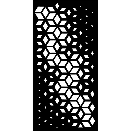 Designová kovová výplň, laserem vypálený vzor 1394, rozměr 1000x2000x2,5 mm, bez povrchové úpravy, perforace 29%
