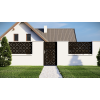 Designová kovová výplň, laserem vypálený vzor 1223, rozměr 1000x2000x2,0 mm, bez povrchové úpravy, perforace 9%