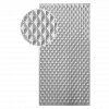 Plech oceľový pozinkovaný DX51D, rozmer 2000x1000x1,2mm +/- 0.5%, lisovaný vzor - IHLAN 66x46mm, 3D efekt