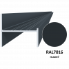 UT profil 50x44x6000 mm, materiál EN AW-6060 T66, hliník s povrchovou úpravou antracit RAL7016, cena za KUS