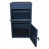Box na balíky (410x385x720mm) s přepadovou lištou na ochranu balíků, tloušťka 0.8mm) velikost balíku: 320x300x180mm, barva: RAL 7016 (antracit)