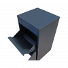 Box na balíky (410x385x720mm) s přepadovou lištou na ochranu balíků, tloušťka 0.8mm) velikost balíku: 320x300x180mm, barva: RAL 7016 (antracit)
