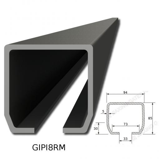 GIPI8RM - C profil černý 94x85x5mm - 5,8-metrový kus černý C profil 94x85x5mm - GIPI8RM-5,8