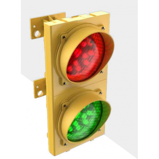 ASFRVY - průmyslový dvoukomorový semafor LED, 24 VDC/VAC