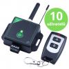 GSM ovladač bran a vrat až pro 10+10(Dálkový ovladač) uživatelů, nap. 12/24 V AC/DC