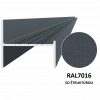 Hliníkový UT profil 50x44x6000 mm, materiál EN AW-6060 T66, hliník s povrchovou úpravou, práškový lak se strukturou, antracit RAL7016, cena za KUS