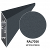 Profil na výplň 108x16x6000 mm, materiál EN AW-6060 T66, hliník s povrchovou úpravou, práškově lakovaný s jemnou matnou strukturou, antracit RAL7016, cena za kus
