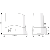 TURBOKIT50 pro posuvné brány do 400 kg, 1x SC-52 230V, 300W, 400N, 1x CT-102, 1x RX4, 1 pár FT- 22, 2x SUB-44R - TURBOKIT50 pro posuvné brány do 400 kg, 1x SC-52 230V, 300W, 400N, 1x CT-102, 1x RX4, 1 pár FT- 32, 2x SUB-44R