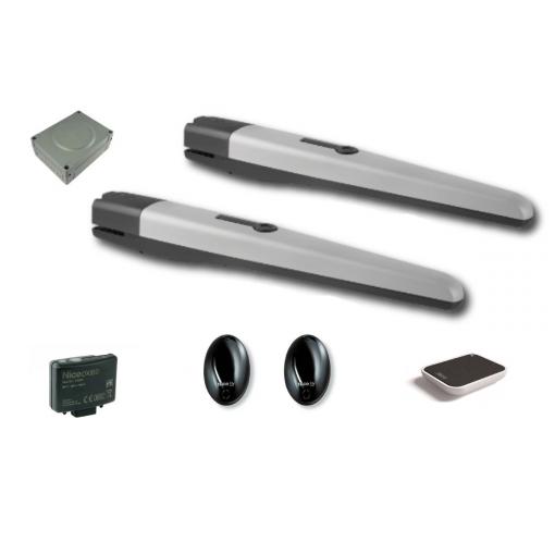 Sada pro dvoukřídlou bránu do 5m/křídla, 2x TO5016P-230 V, 385 W, 3200 N, 1x MC800, 1x OXIBD, 1x ON2E, 1x BF, zvýšená síla pro větší zatížení