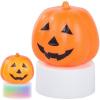 Dýňová LED svíčka h_v764a, 5 cm, 3× baterie AG10