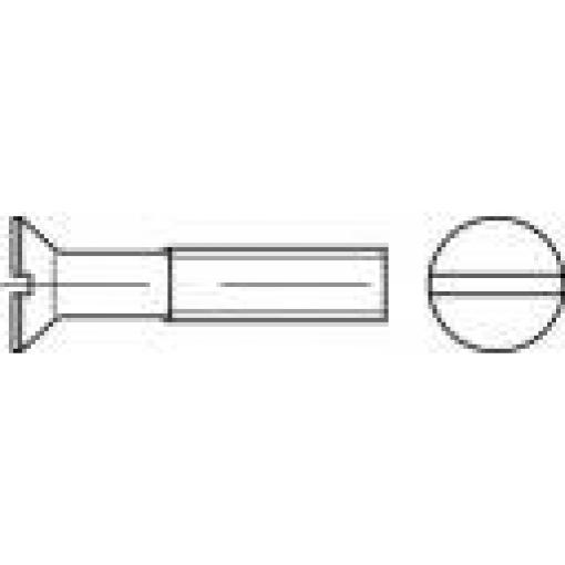 TOOLCRAFT 134203 zápustný šroub M8 12 mm příruba DIN 963 ocel galvanizováno zinkem 100 ks