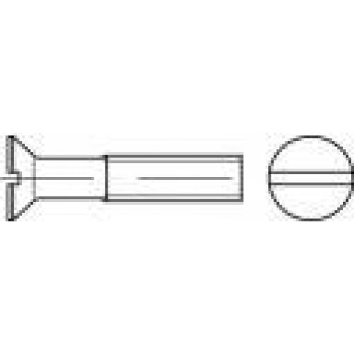 TOOLCRAFT 134228 zápustný šroub M10 60 mm příruba DIN 963 ocel galvanizováno zinkem 100 ks