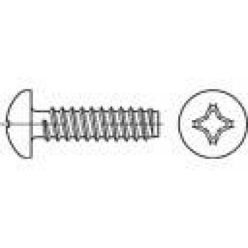 TOOLCRAFT 145110 čočkové šrouby do plechu 5.5 mm 19 mm křížová drážka Philips DIN 7981 ocel galvanizováno zinkem 500 ks