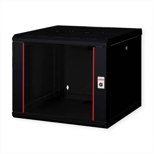 Roline 19 nástěnná rozváděcí skříň (š x v x h) 600 x 505 x 600 mm 9 U černá