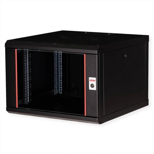 Roline 19 nástěnná rozváděcí skříň (š x v x h) 600 x 418 x 600 mm 7 U černá