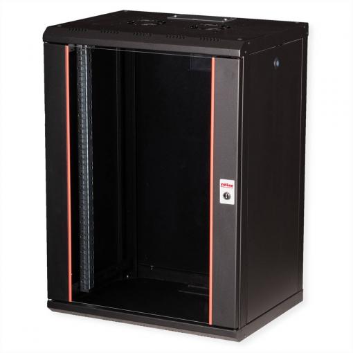 Roline 19 nástěnná rozváděcí skříň (š x v x h) 600 x 818 x 450 mm 16 U černá