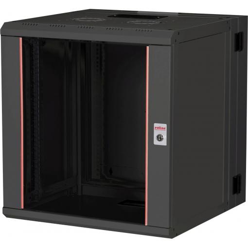 Roline 19 nástěnná rozváděcí skříň (š x v x h) 600 x 640 x 600 mm 12 U černá