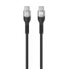 Manhattan Nabíjecí kabel USB USB-C ® zástrčka 2.00 m černá oboustranně zapojitelná zástrčka, dvoužilový stíněný 356367