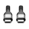Manhattan Nabíjecí kabel USB USB-C ® zástrčka 2.00 m černá oboustranně zapojitelná zástrčka, dvoužilový stíněný 356367