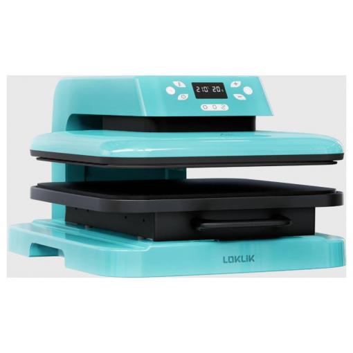 Loklik Auto Heat Press termotransférový lis pro potisk látky tyrkysová