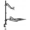 My Wall držák na stůl pro monitor HL63L 1 Displej: (s) 43,2 cm (17) - 81,3 cm (32) černá nastavitelná výška, naklápěcí, nakláněcí, odkládací místo na klávesnici