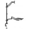 My Wall držák na stůl pro monitor HL63L 1 Displej: (s) 43,2 cm (17) - 81,3 cm (32) černá nastavitelná výška, naklápěcí, nakláněcí, odkládací místo na klávesnici