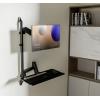 My Wall držák na zeď pro monitor HL64L 1 Displej: (s) 43,2 cm (17) - 81,3 cm (32) černá nastavitelná výška, naklápěcí, nakláněcí, odkládací místo na klávesnici