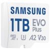 Samsung microSD Card EVO Plus paměťová karta microSD Retail 1 TB A2 Application Performance Class, v30 Video Speed Class, UHS-Class 3, Class 10 vodotěsné, vč.