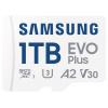 Samsung microSD Card EVO Plus paměťová karta microSD Retail 1 TB A2 Application Performance Class, v30 Video Speed Class, UHS-Class 3, Class 10 vodotěsné, vč.