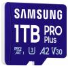 Samsung microSD Card PRO Plus (2023) paměťová kartam miniSDXC Retail 1 TB Class 10, UHS-Class 1, Class 3 UHS-I, v30 Video Speed Class, A2 Application