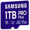 Samsung microSD Card PRO Plus (2023) paměťová kartam miniSDXC Retail 1 TB Class 10, UHS-Class 1, Class 3 UHS-I, v30 Video Speed Class, A2 Application