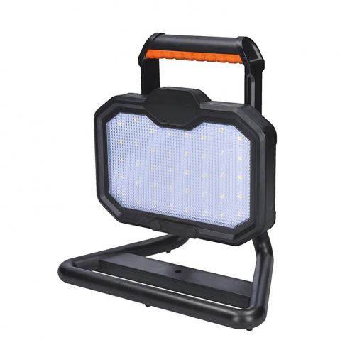 Solight LED reflektor 20W, přenosný, nabíjecí, 2000lm, oranžovo-černý - WM-20W-RE