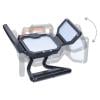 Solight LED reflektor 50W, přenosný, nabíjecí, 5000lm, oranžovo-černý - WM-50W-RE
