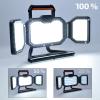 Solight LED reflektor 50W, přenosný, nabíjecí, 5000lm, oranžovo-černý - WM-50W-RE