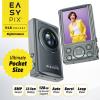 Easypix V48 Pocket Anthrazite digitální fotoaparát 8 Megapixel antracitová integrovaný akumulátor, 4K video, Full HD videozáznam, s vestavěným bleskem