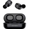 Lamax Dots3 Headset do uší (In Ear) Bluetooth® stereo černá Indikátor nabití, Nabíjecí pouzdro, regulace hlasitosti, odolné vůči potu, dotykové ovládání,
