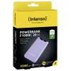 Intenso F10000 powerbanka Li-Pol, 10000 mAh, Quick Charge, Dodávka energie, USB-A, USB-C®, nachová, Indikátor stavu