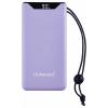 Intenso F10000 powerbanka Li-Pol, 10000 mAh, Quick Charge, Dodávka energie, USB-A, USB-C®, nachová, Indikátor stavu