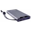 Intenso F10000 powerbanka Li-Pol, 10000 mAh, Quick Charge, Dodávka energie, USB-A, USB-C®, šedá, Indikátor stavu