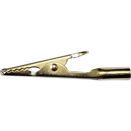 Mueller Electric BU-60G krokosvorka zlatá Upínací rozsah max.: 7.90 mm Délka: 50 mm 1 ks