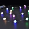 Solight LED vánoční řetěz barevné koule, 20x LED, 2m, 2x AA - 1V273