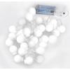 Solight LED vánoční řetěz barevné koule, 40x LED, 4m, 2x AA - 1V274