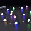 Solight LED vánoční řetěz barevné koule, 40x LED, 4m, 2x AA - 1V274
